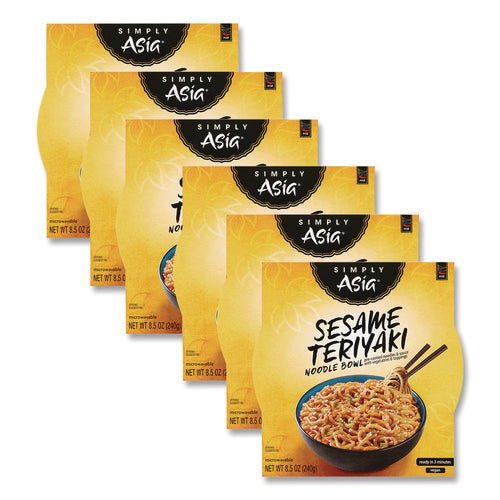 Simply Asia Sesame Teriyaki Noodle Bowl, 8.5 Oz, 6/carton