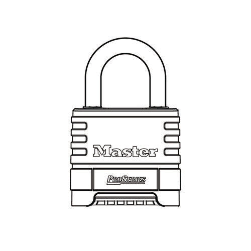 Proseries Stainless Steel Easy-to-set Combination Lock, Stainless Steel, 2.18" Wide