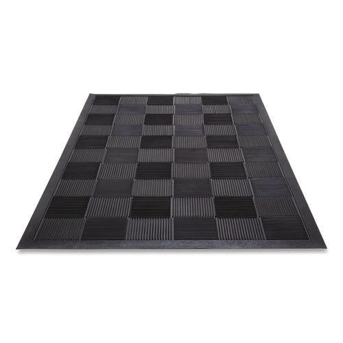 Parquet Wiper Scraper Mat, 36 X 60, Black