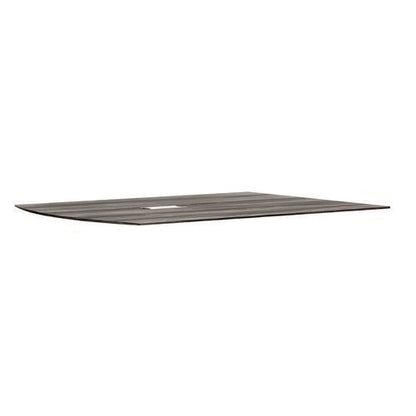 Medina Conference Table Top Half-section, Rectangular, 48 X 60, Gray Steel