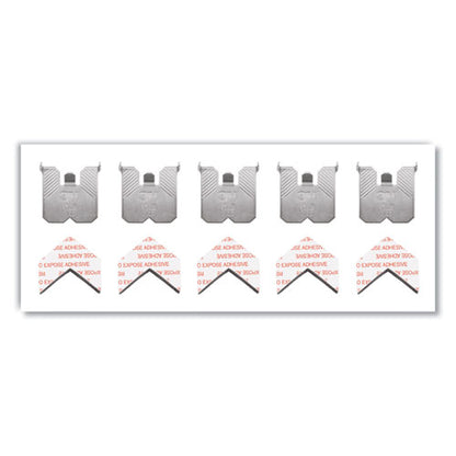 Claw Drywall Picture Hanger, Stainless Steel, 15 Lb Capacity, 5 Hooks And 5 Spot Markers
