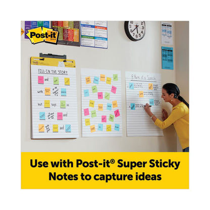 Vertical-orientation Self-stick Easel Pads, Presentation Format (1.5" Rule), 25 X 30, White, 30 Sheets, 2/pack