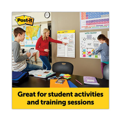 Self-stick Wall Pad, Unruled, 20 X 23, White, 20 Sheets/pad, 2 Pads/pack, 2 Packs/carton