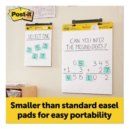 Vertical-orientation Self-stick Easel Pads, Unruled, 15" X 18", White, 20 Sheets, 2/pack