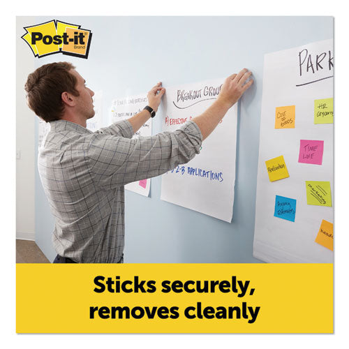 Vertical-orientation Self-stick Easel Pads, Unruled, 15" X 18", White, 20 Sheets, 2/pack