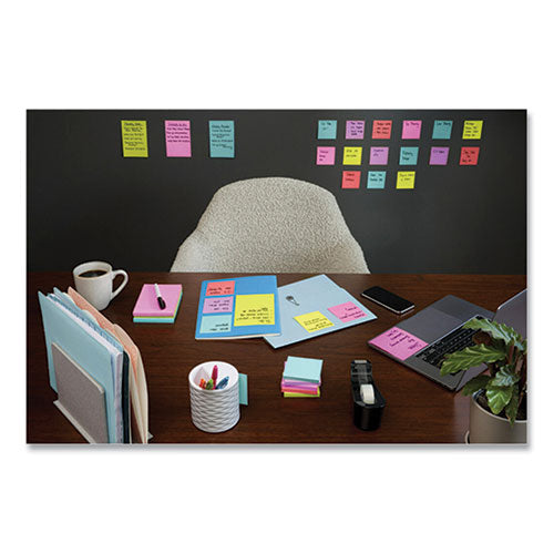 Pads In Supernova Neon Collection Colors, Note Ruled, Cabinet Pack, 4" X 6", 45 Sheets/pad, 24 Pads/pack