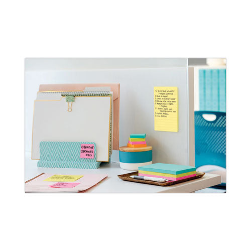 Pads In Canary Yellow, Note Ruled, 4" X 6", 90 Sheets/pad, 5 Pads/pack