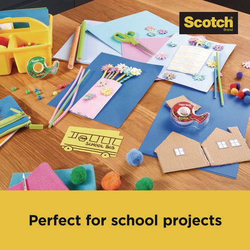 Office Essentials Kit, 7 Pads Assorted Super Sticky Notes, 1 Pack Flags, Roll Magic Tape, Roll Super-hold Tape, 1 Scissors