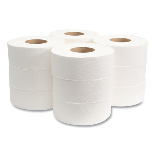 Jumbo Bath Tissue, Septic Safe, 2-ply, 3.3" X 500 Ft, White, 12 Rolls/carton