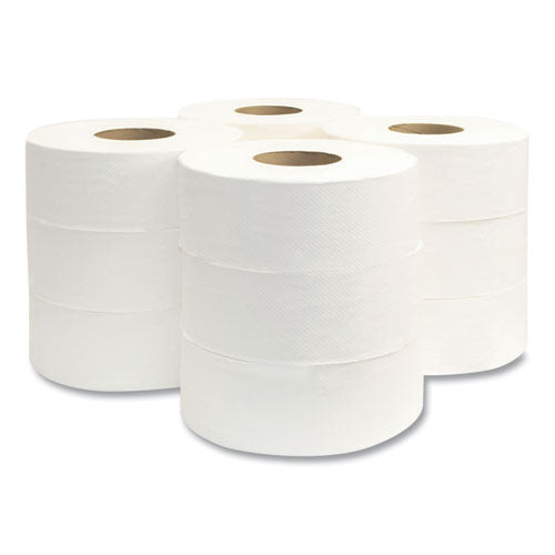 Jumbo Bath Tissue, Septic Safe, 2-ply, 3.3" X 625 Ft, White, 12 Rolls/carton