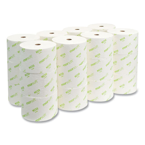 Small Core Bath Tissue, Septic Safe, 2-ply, White, 1,250 Sheets/roll, 24 Rolls/carton