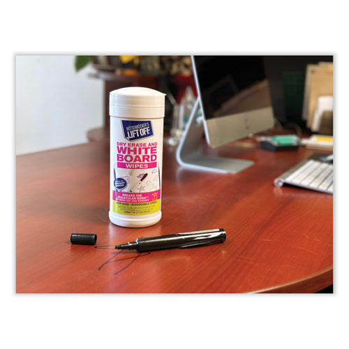 Dry Erase Board Cleaner Wipes, 7 X 12, 40/canister