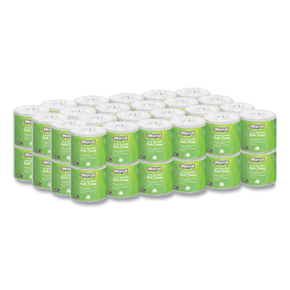 100% Recycled Two-ply Bath Tissue, Individually Wrapped Rolls, Septic Safe, White, 330 Sheets/roll, 48 Rolls/carton