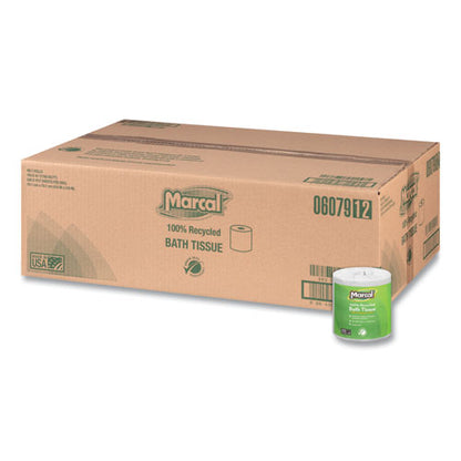 100% Recycled Two-ply Bath Tissue, Individually Wrapped Rolls, Septic Safe, White, 330 Sheets/roll, 48 Rolls/carton