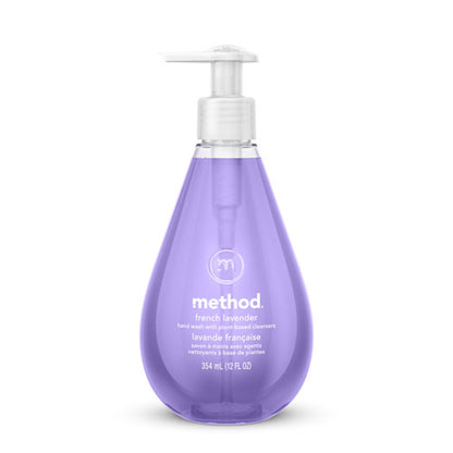 Gel Hand Wash, French Lavender Scent, 12 Oz, 6/carton