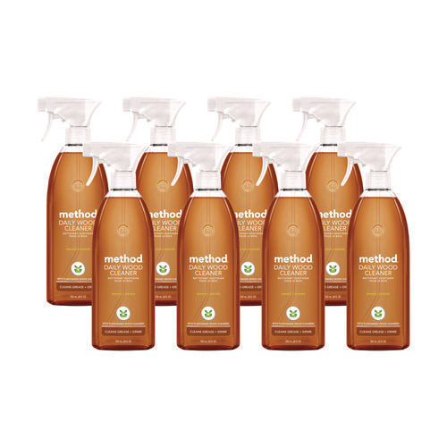 Daily Wood Cleaner, 28 Oz Spray Bottle, 8/carton