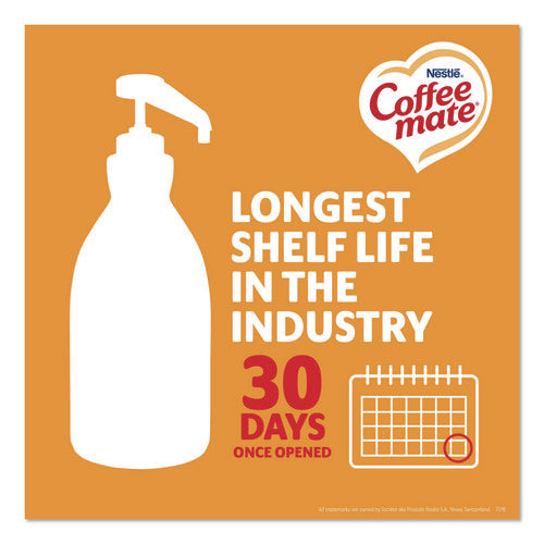Liquid Creamer Pump Bottle, Caramel, 50.7 Oz Pump Bottle, 2/carton