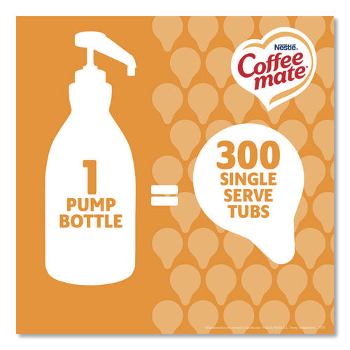 Liquid Creamer Pump Bottle, Caramel, 50.7 Oz Pump Bottle, 2/carton