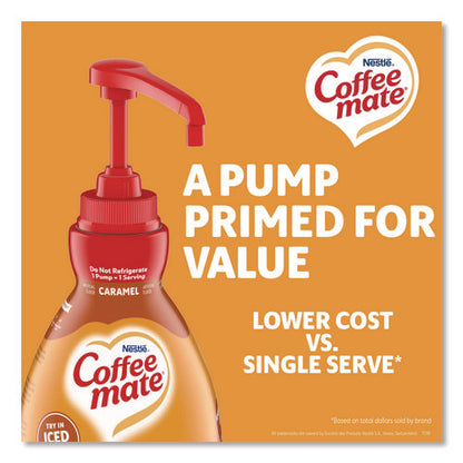 Liquid Creamer Pump Bottle, Caramel, 50.7 Oz Pump Bottle
