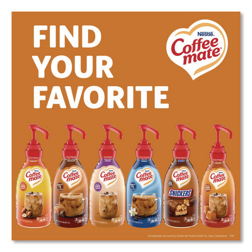 Liquid Creamer Pump Bottle, Salted Caramel Chocolate, 1.5 L Pump Bottle, 2/carton