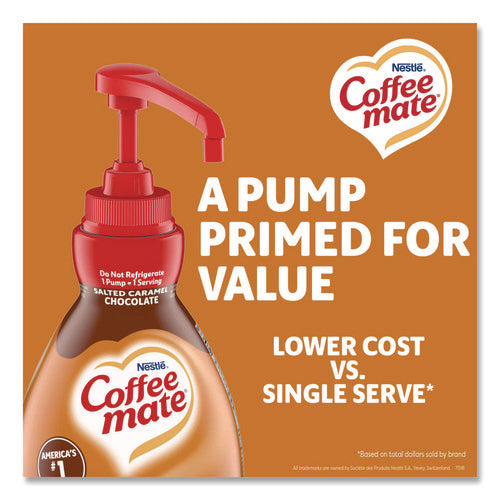 Liquid Creamer Pump Bottle, Salted Caramel Chocolate, 1.5 L Pump Bottle