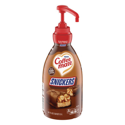 Liquid Coffee Creamer, Snickers, 1.5 L Pump Bottle