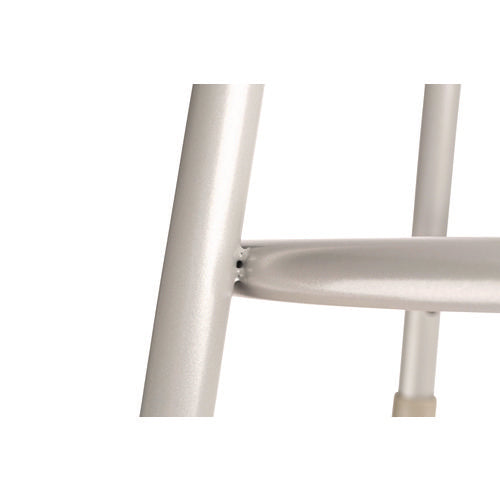 6400 Series Height Adjustable Heavy Duty Vinyl Padded Steel Stool, Supports 500 Lb, 25" To 33" Seat Height, Gray Seat/base
