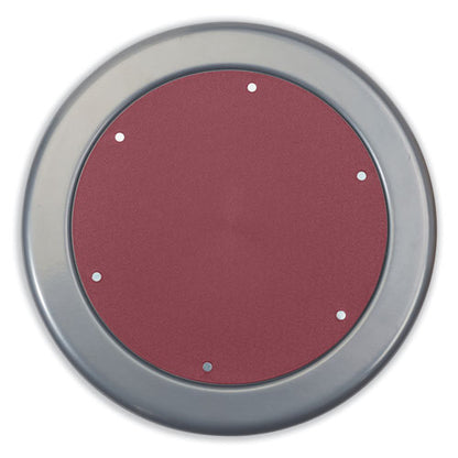 6800 Series Height Adjustable Metal Seat Swivel Stool, Supports Up To 300 Lb, 18" To 24" Seat Height, Burgundy Seat/gray Base