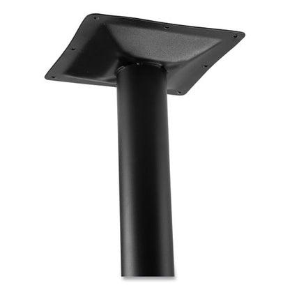 Cafe Table, 36" Diameter X 42h, Round Top/base, Gray Nebula Top, Black Base