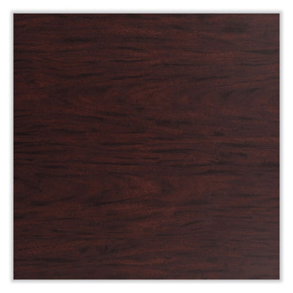 Cafe Table, 36" Diameter X 36h, Round Top/base, Mahogany Top, Black Base
