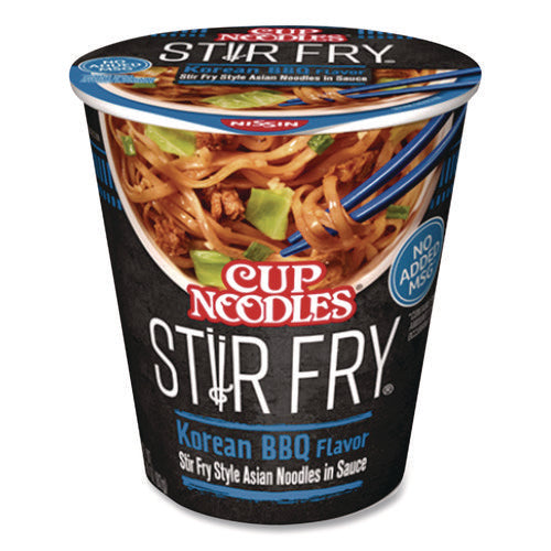 Cup Noodles Stir Fry, Korean Bbq, 2.89 Oz Cup, 6/carton