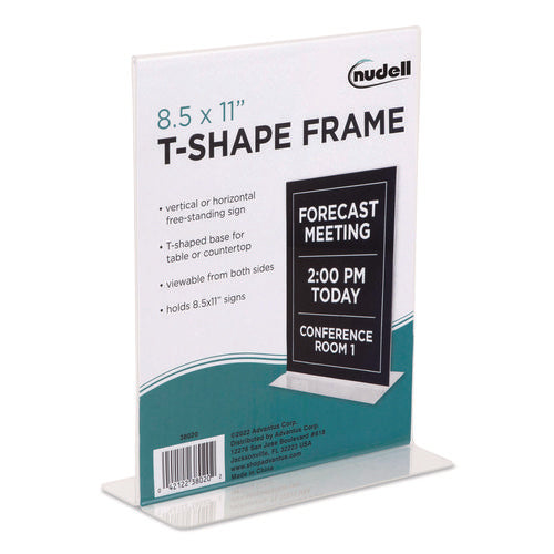 Acrylic Sign Holder, 8.5 X 11, Clear