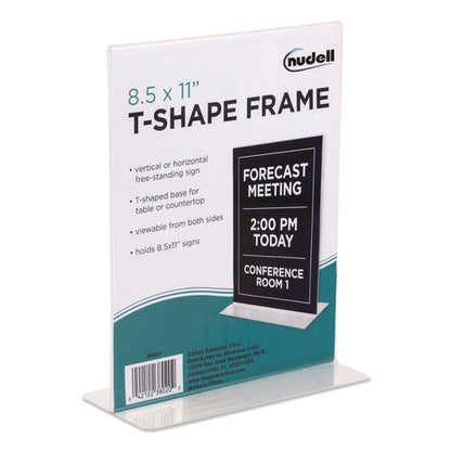 Acrylic Sign Holder, 8.5 X 11, Clear