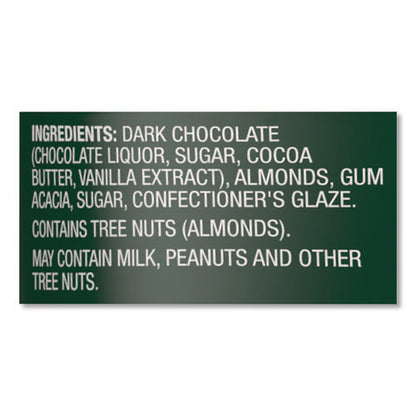 Dipped Almonds, Dark Chocolate, (8) 1 Oz Bags