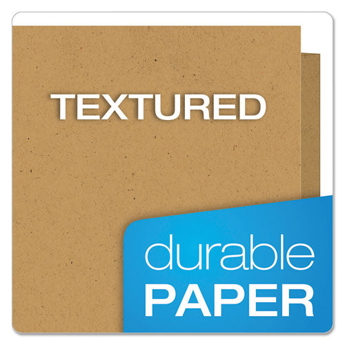 Earthwise By Oxford Recycled Paper Twin-pocket Portfolio, 100-sheet Capacity, 11 X 8.5, Assorted Colors, 25/box