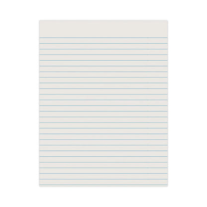 Ruled Newsprint Paper, 3/8" Short Rule, 8.5 X 11, 500/pack