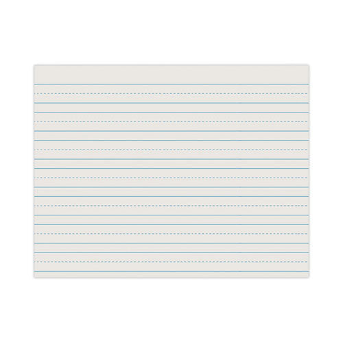 Skip-a-line Ruled Newsprint Paper, 3/4" Two-sided Long Rule, 8.5 X 11, 500/ream