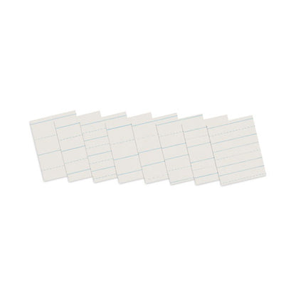 Skip-a-line Ruled Newsprint Paper, 3/4" Two-sided Long Rule, 8.5 X 11, 500/ream
