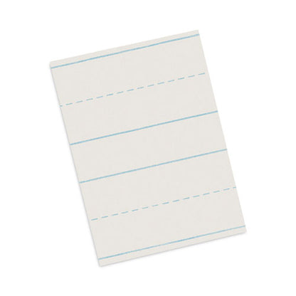 Skip-a-line Ruled Newsprint Paper, 3/4" Two-sided Long Rule, 8.5 X 11, 500/ream