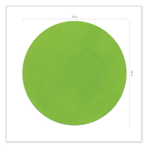 Self Stick Dry Erase Circles, 10" X 10", Assorted Surface, 10/pack