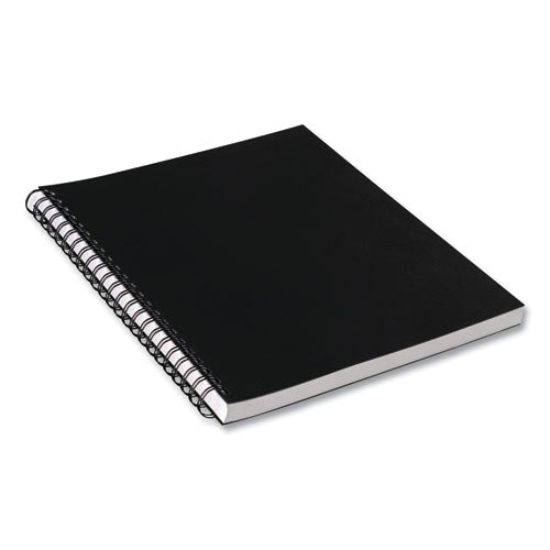 Ucreate Poly Cover Sketch Book, 43 Lb Cover Paper Stock, Black Cover, (75) 12 X 9 Sheets