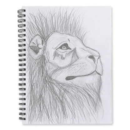 Ucreate Poly Cover Sketch Book, 43 Lb Cover Paper Stock, Black Cover, (75) 12 X 9 Sheets