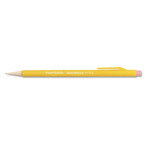 Sharpwriter Mechanical Pencil Value Pack, 0.7 Mm, Hb (#2), Black Lead, Classic Yellow Barrel, 36/box