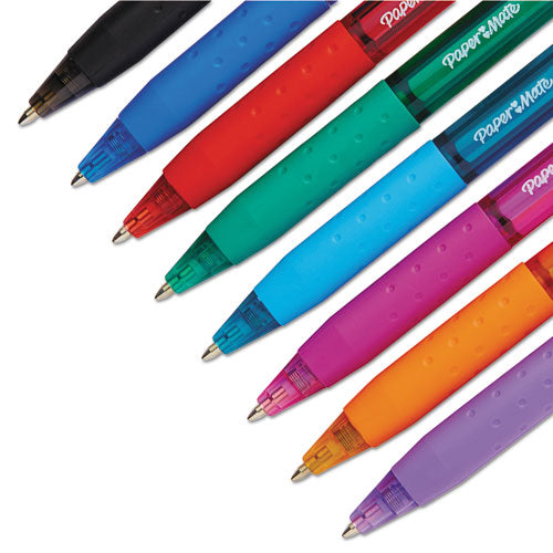 Inkjoy 300 Rt Ballpoint Pen, Retractable, Medium 1 Mm, Assorted Ink And Barrel Colors, 8/pack