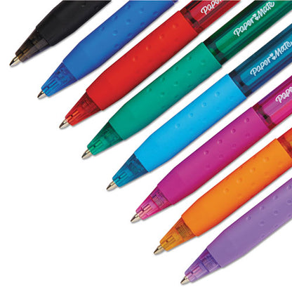 Inkjoy 300 Rt Ballpoint Pen, Retractable, Medium 1 Mm, Assorted Ink And Barrel Colors, 8/pack