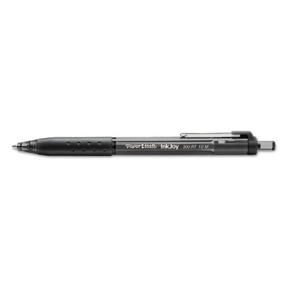 Inkjoy 300 Rt Ballpoint Pen, Retractable, Medium 1 Mm, Black Ink, Black Barrel, 24/pack