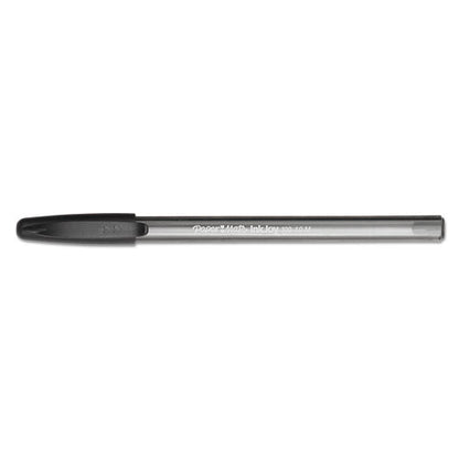 Inkjoy 100 Ballpoint Pen, Stick, Medium 1 Mm, Black Ink, Smoke/black Barrel, Dozen