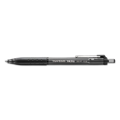 Inkjoy 300 Rt Ballpoint Pen, Retractable, Medium 1 Mm, Black Ink, Black Barrel, 36/box