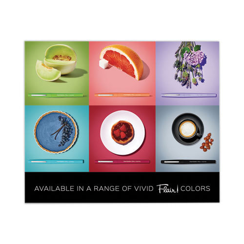 Flair Scented Felt Tip Porous Point Pen, Stick, Medium 0.7 Mm, Sunday Brunch Scents, Assorted Ink And Barrel Colors, 6/pack