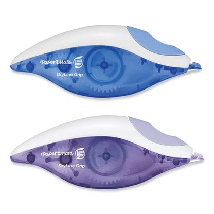 Dryline Grip Correction Tape, Blue/purple Applicators, 0.2" X 335", 2/pack